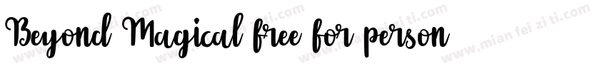 Beyond Magical free for personal字体转换